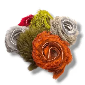 Kindale 3mm Rabbit Zonker Strips - Natural Dyed
