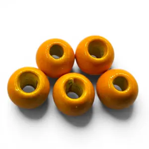 Painted Brass Beads