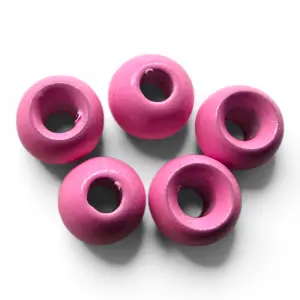 Painted Brass Beads