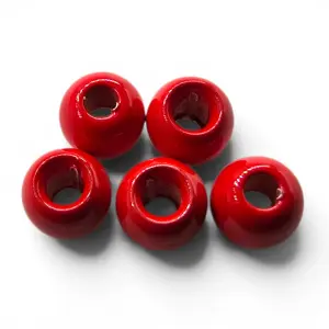 Painted Brass Beads