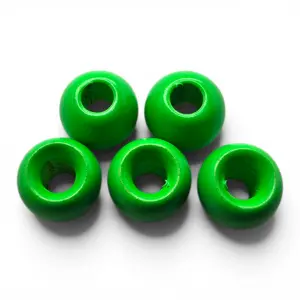 Painted Brass Beads