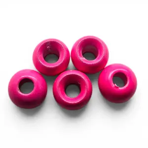 Painted Brass Beads