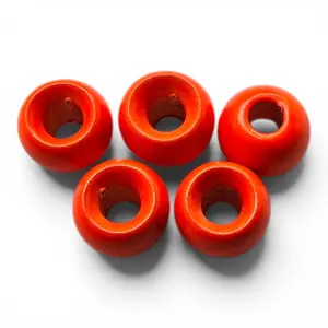 Painted Brass Beads