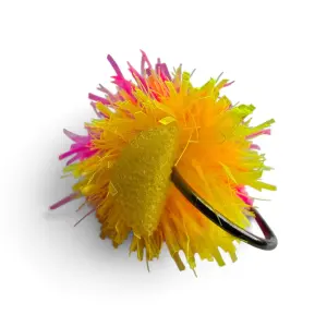 Fl Yellow / Pink Blob Fab