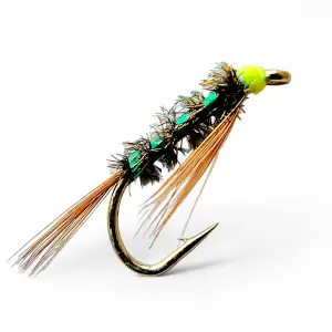 Set M1) 10x O 25x Mosche Ninfe Olografiche Diapositiva Bach Per Pesca - Foto 2