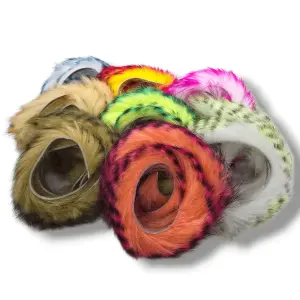 Kindale 3mm Rabbit Zonker Strips Tiger Barred