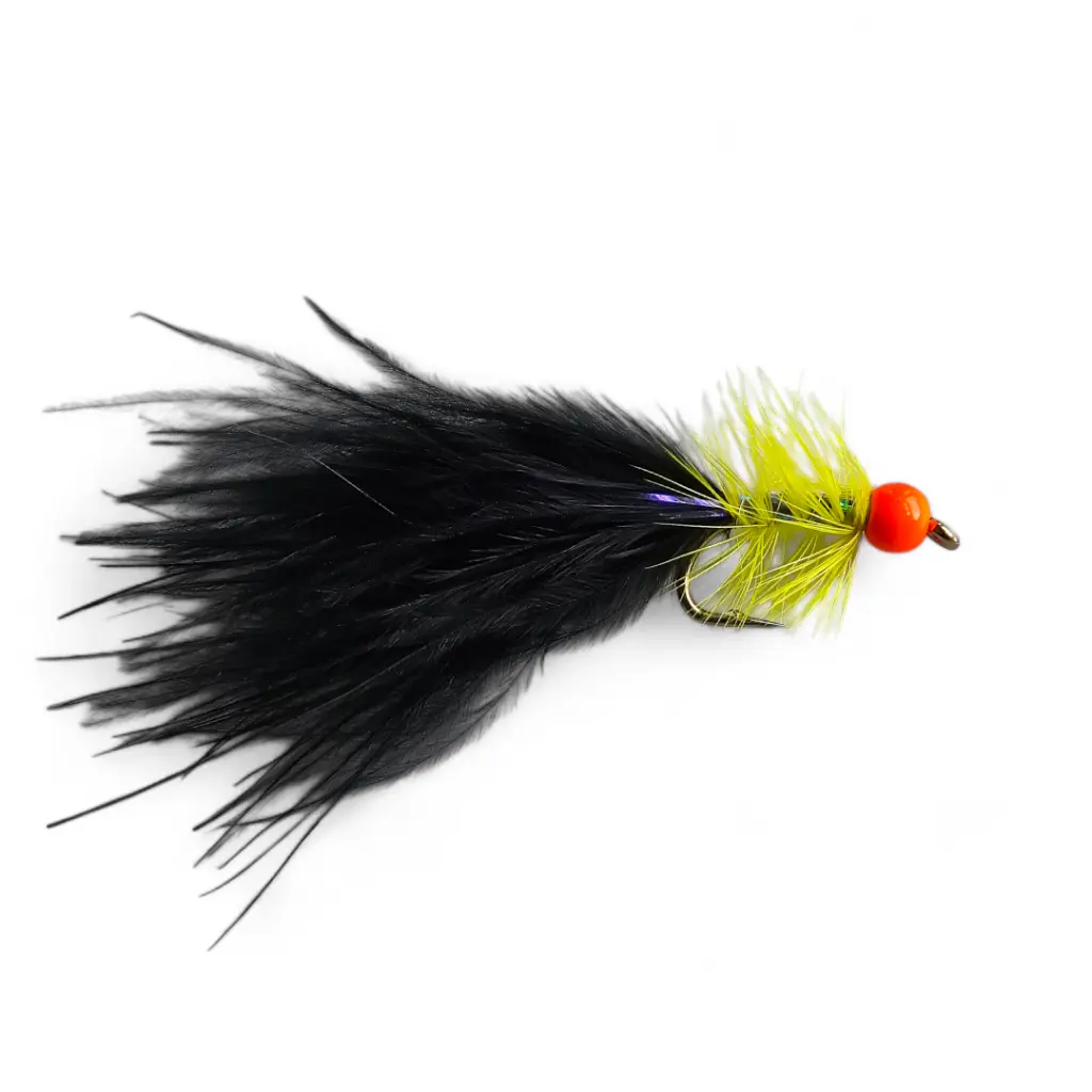 Troutflies UK Goldhead Orange Dancer Flies – 6-Pack, Size 10 – Streamer For Trout